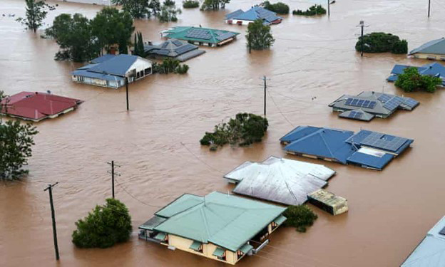 Picture of houses under water