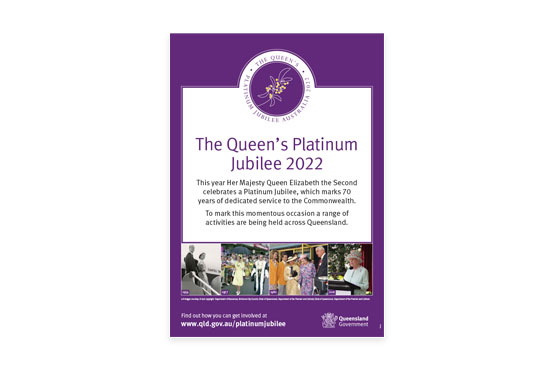 Example of the Queen's Platinum Jubilee A4 poster.