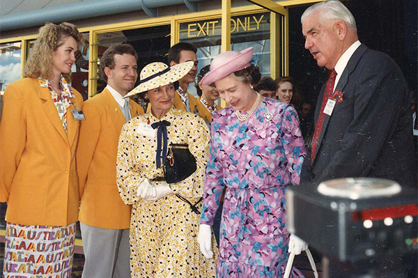 Her Majesty Queen Elizabeth II at the opening of Expo 88, Brisbane, 30 April 1988