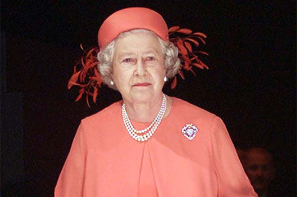 Queen Elizabeth II arrives at the opening of the Commonwealth Heads of Government meeting 2 March 2002 in Coolum, Sunshine Coast, Australia.