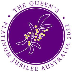 The Queen's Platinum Jubliee Australia 2022 logo